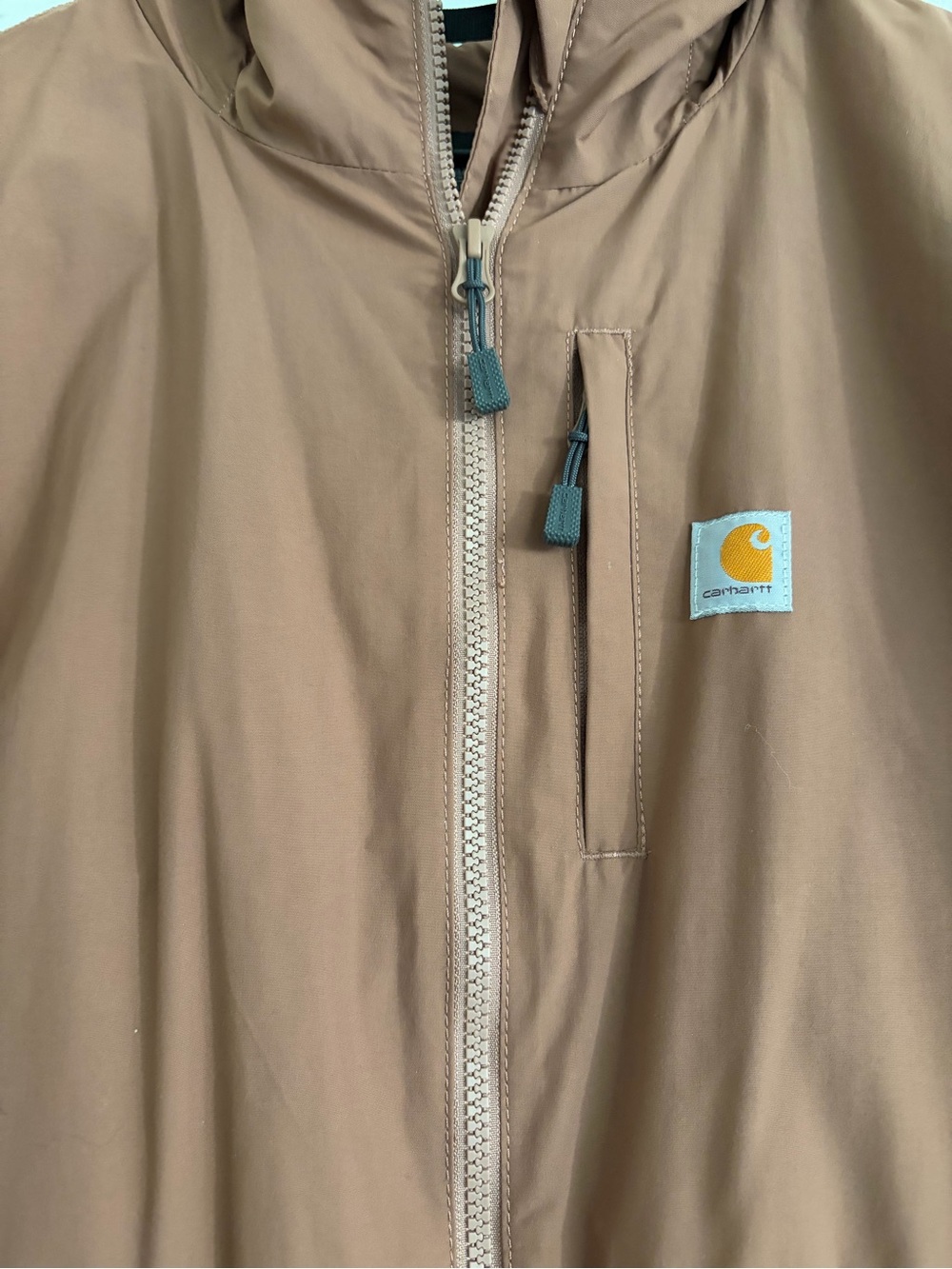 Carhartt Women’s Hooded Windbreaker in Rust - Picture 4 of 4